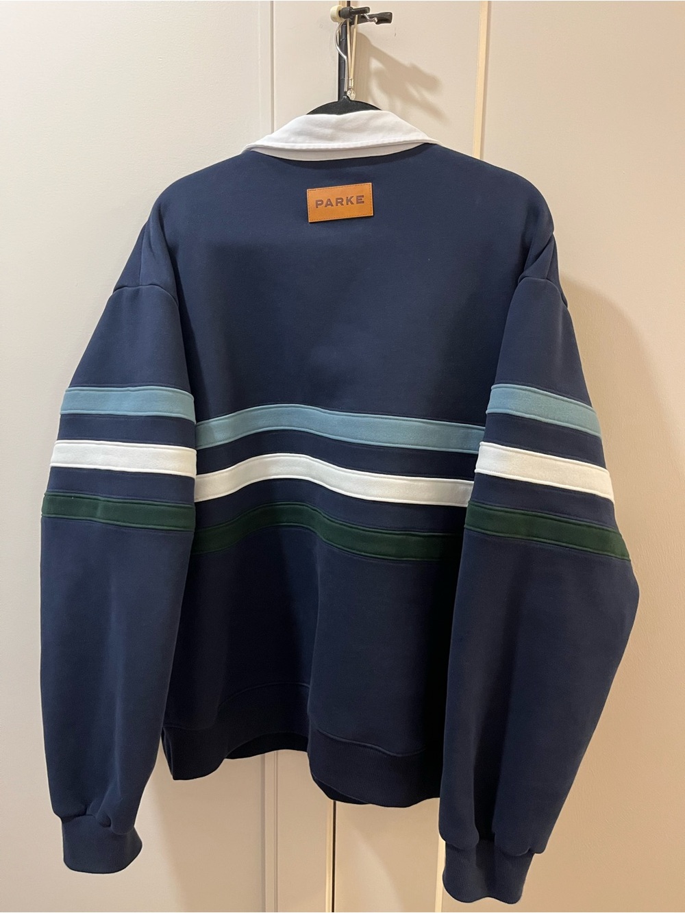 Parke Striped Rugby Sweatshirt - Picture 2 of 3